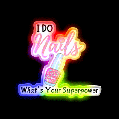 Nail Art Nail Designer Love Nail Technician Nail Salon Led Neon Sign Rgb Color