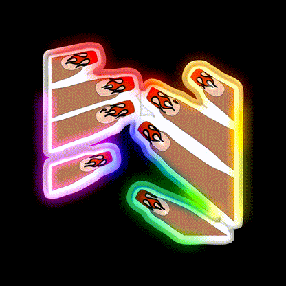 Nail Art Nail Salon Led Neon Sign For Beauty Salon Rgb Color - LED neon sign close-up detail