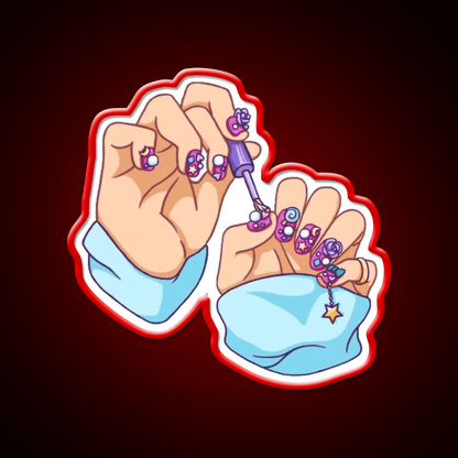 Nail Art Nail Salon Led Neon Sign For Nail Bar Rgb Color - Shineneon