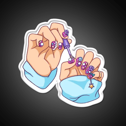 Nail Art Nail Salon Led Neon Sign For Nail Bar Rgb Color - Shineneon
