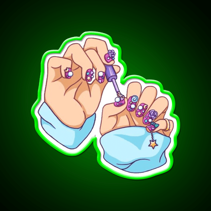 Nail Art Nail Salon Led Neon Sign For Nail Bar Rgb Color - Shineneon
