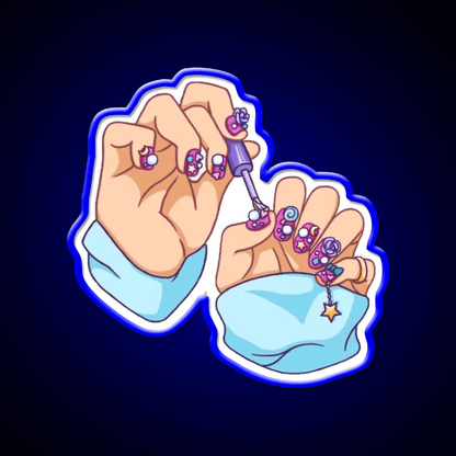 Nail Art Nail Salon Led Neon Sign For Nail Bar Rgb Color - Shineneon