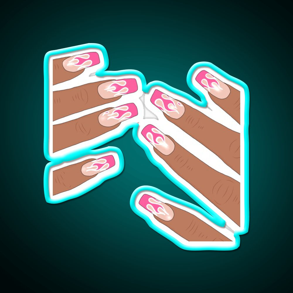 Nail Art Nail Salon Led Neon Sign For Nail Shop Rgb Color - Shineneon