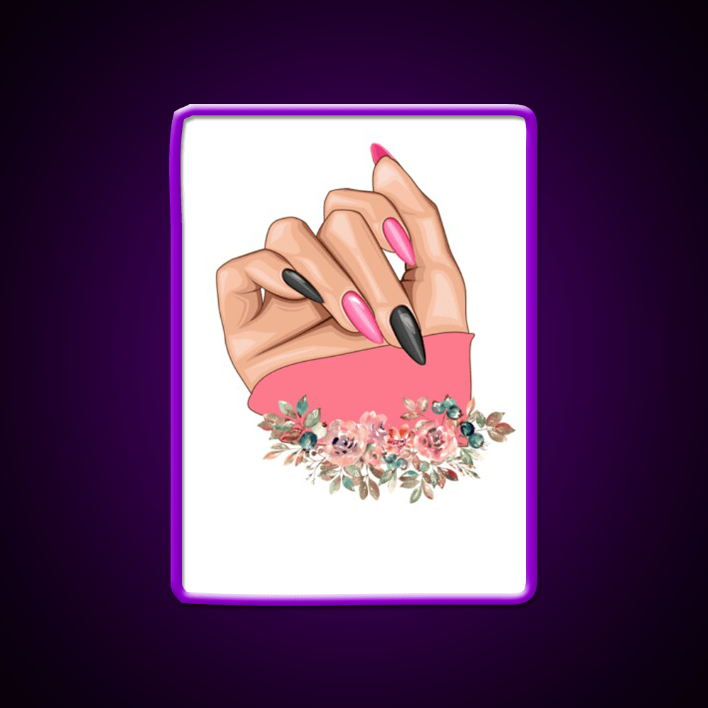 Nail Art Nail Salon Led Neon Sign For Nail Tech Room Rgb Color - Shineneon