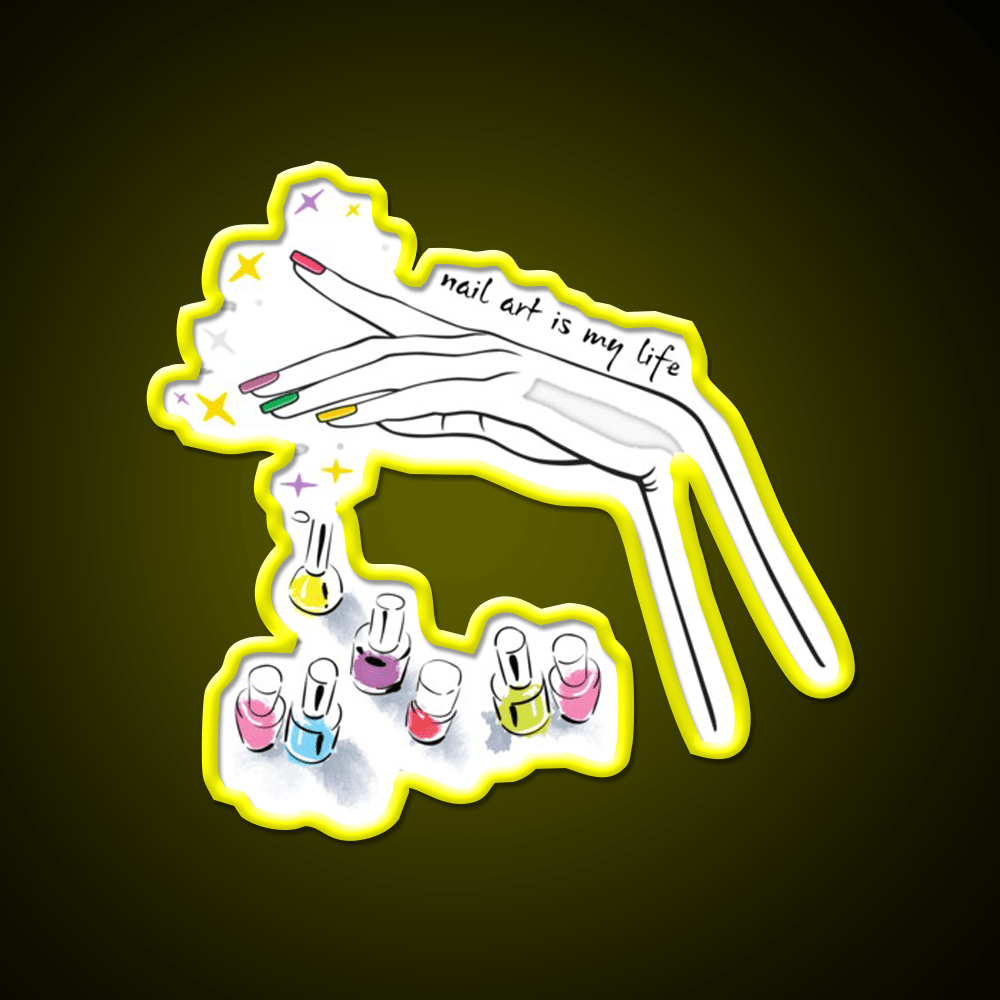 Nail Art Nail Salon Led Neon Sign For Tech Room Rgb Color - Shineneon