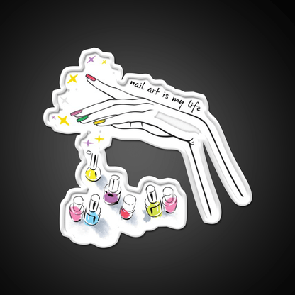 Nail Art Nail Salon Led Neon Sign For Tech Room Rgb Color - Shineneon