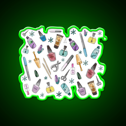 Nail Art Nail Salon Led Neon Sign Rgb Color - Shineneon