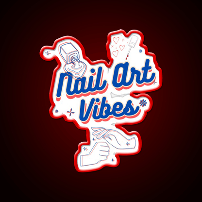 Nail Art Vibes Nail Salon Led Neon Sign Rgb Color - Shineneon