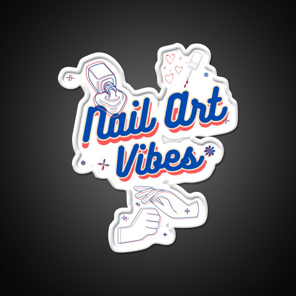 Nail Art Vibes Nail Salon Led Neon Sign Rgb Color - Shineneon
