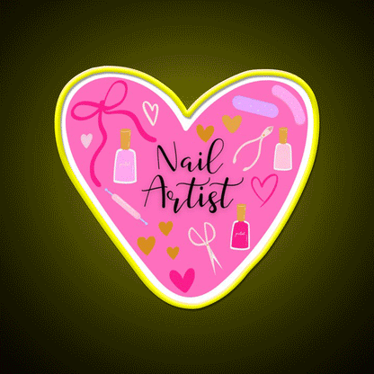 Nail Artist Nail Salon Led Neon Sign Rgb Color