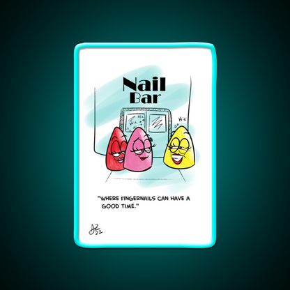 Nail Bar Man Cave Bar Led Neon Sign Rgb Color