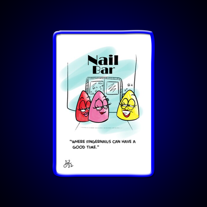 Nail Bar Man Cave Bar Led Neon Sign Rgb Color