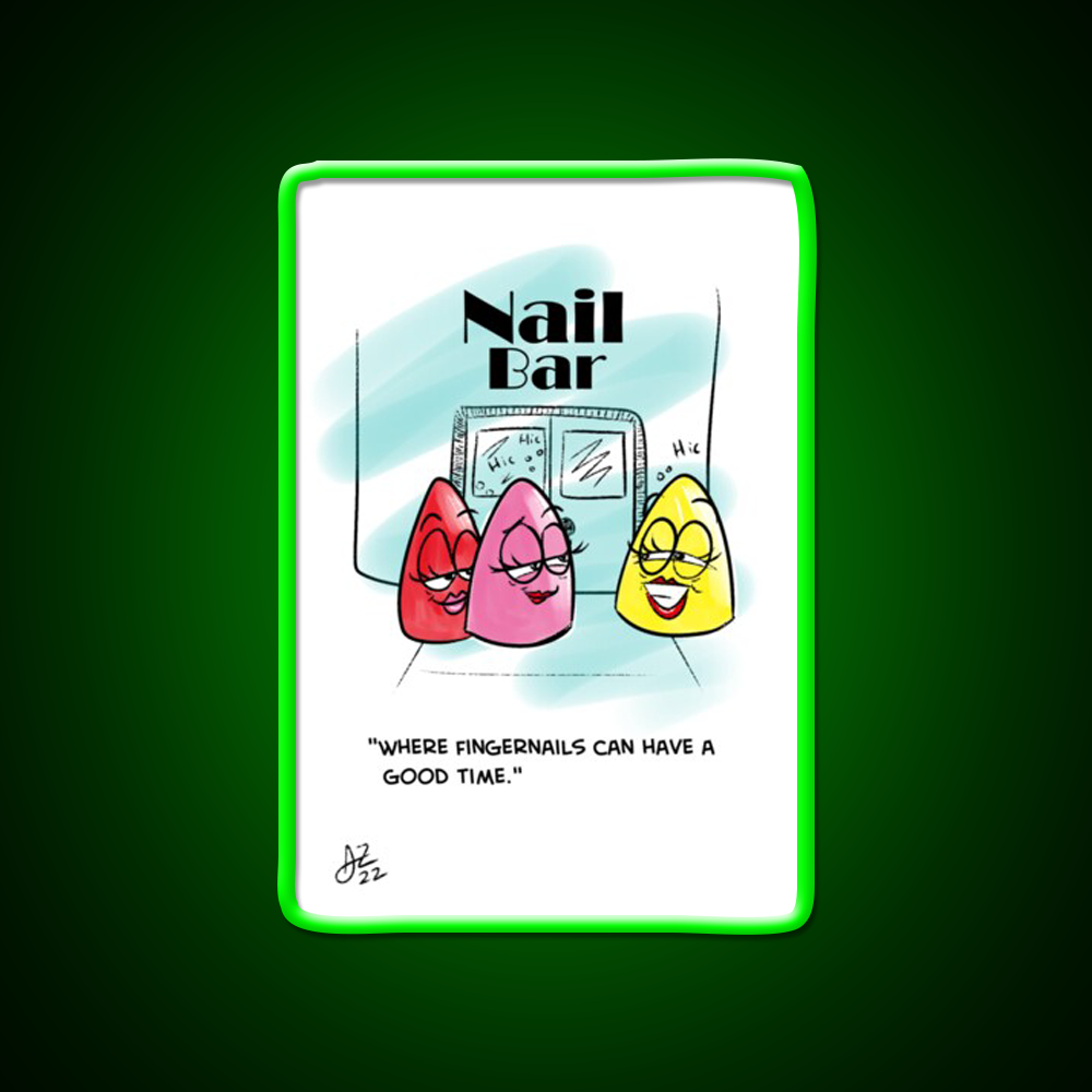 Nail Bar Man Cave Bar Led Neon Sign Rgb Color