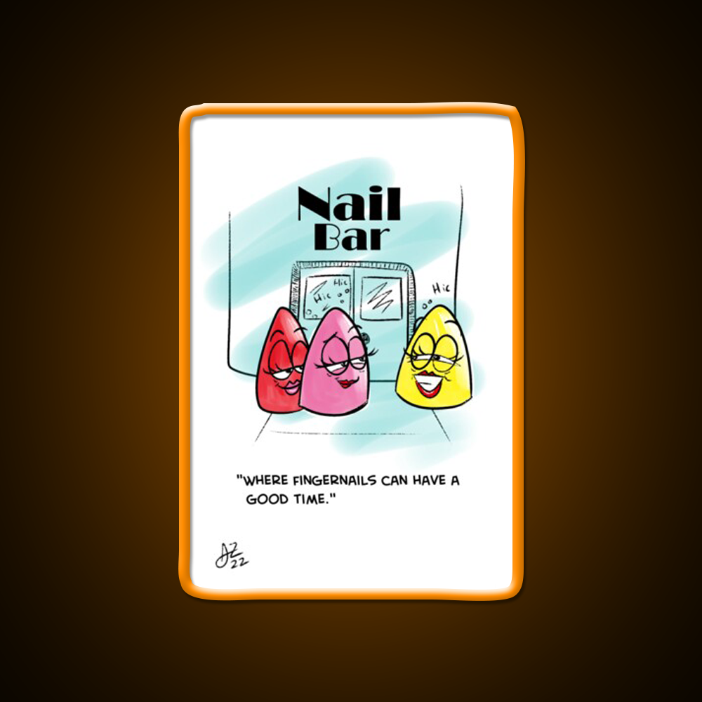 Nail Bar Man Cave Bar Led Neon Sign Rgb Color