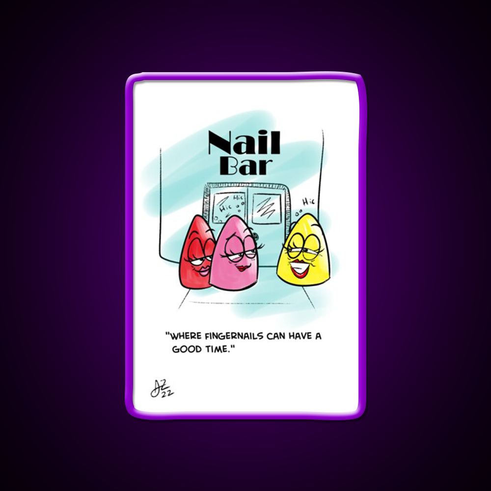 Nail Bar Man Cave Bar Led Neon Sign Rgb Color