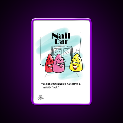 Nail Bar Man Cave Bar Led Neon Sign Rgb Color