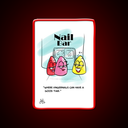 Nail Bar Man Cave Bar Led Neon Sign Rgb Color