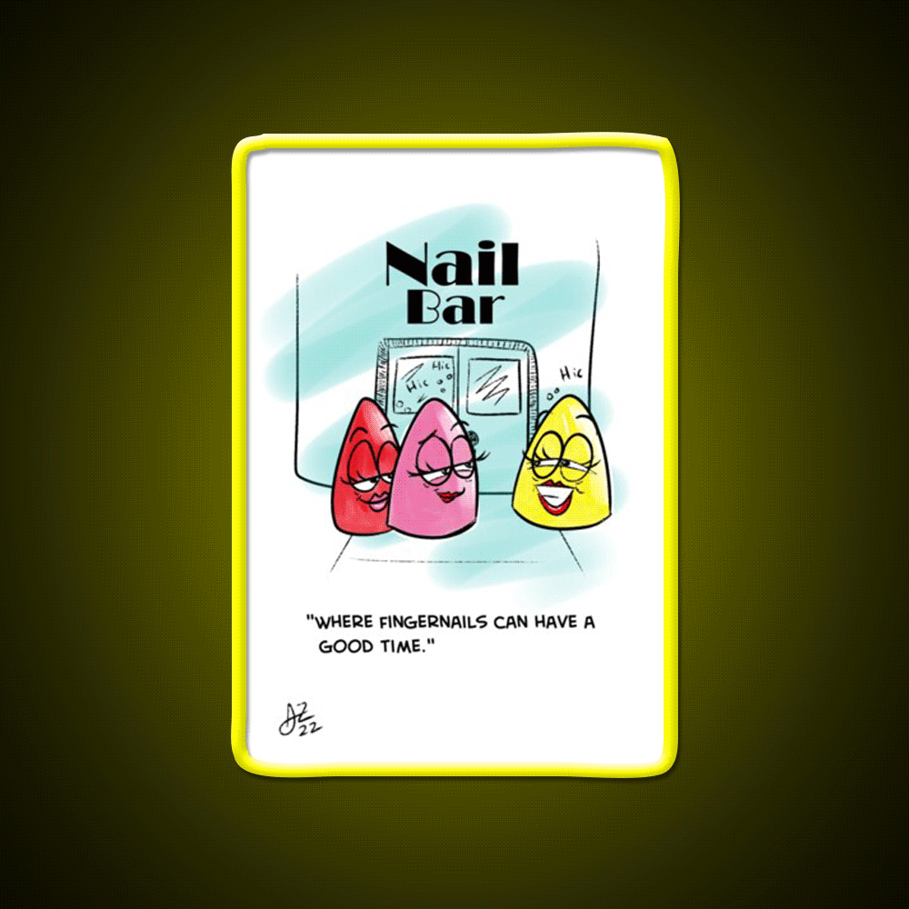 Nail Bar Man Cave Bar Led Neon Sign Rgb Color