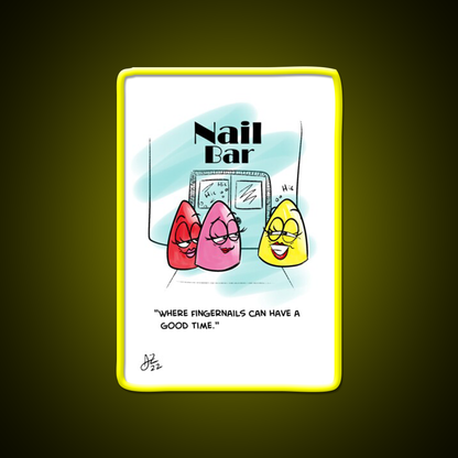 Nail Bar Man Cave Bar Led Neon Sign Rgb Color