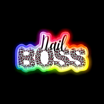 Nail Boss Manicure Ladys Nail Salon Led Neon Sign For Beauty Salon Rgb Color