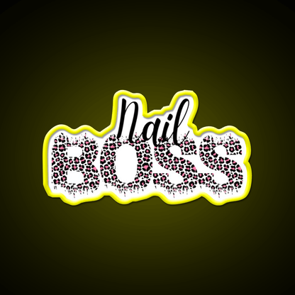 Nail Boss Manicure Ladys Nail Salon Led Neon Sign For Beauty Salon Rgb Color - Shineneon