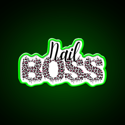 Nail Boss Manicure Ladys Nail Salon Led Neon Sign For Beauty Salon Rgb Color - Shineneon
