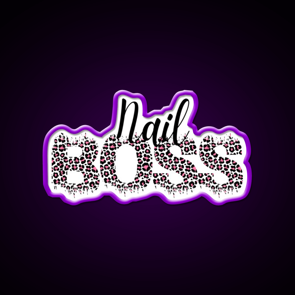 Nail Boss Manicure Ladys Nail Salon Led Neon Sign For Beauty Salon Rgb Color - Shineneon