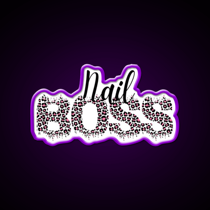 Nail Boss Manicure Ladys Nail Salon Led Neon Sign For Beauty Salon Rgb Color - Shineneon