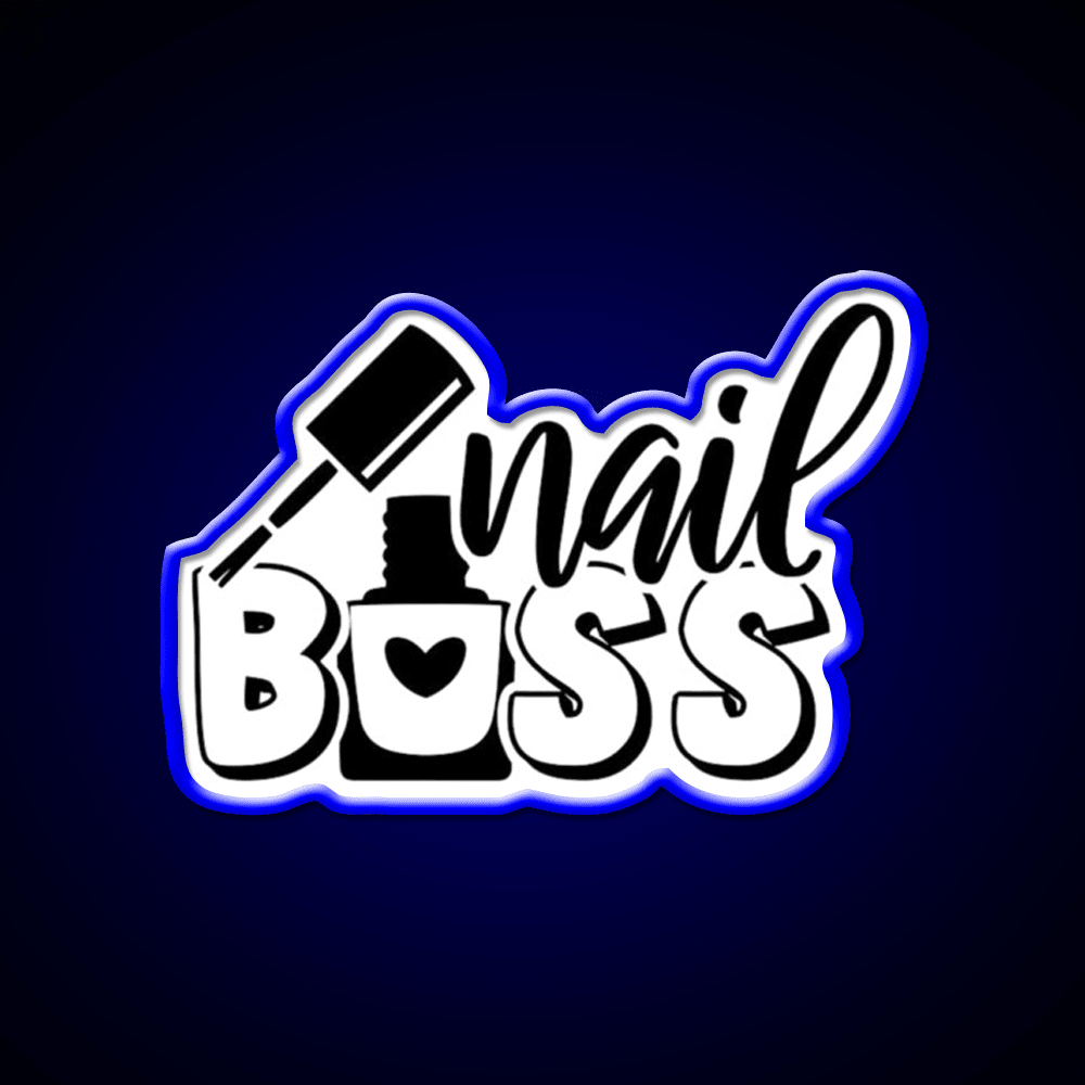 Nail Boss Manicure Ladys Nail Salon Led Neon Sign For Nail Shop Rgb Color - Shineneon