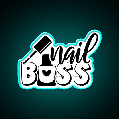 Nail Boss Manicure Ladys Nail Salon Led Neon Sign For Nail Shop Rgb Color - Shineneon