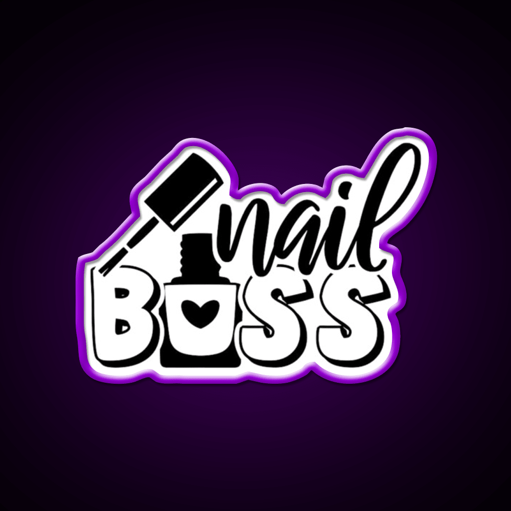 Nail Boss Manicure Ladys Nail Salon Led Neon Sign For Nail Shop Rgb Color - Shineneon