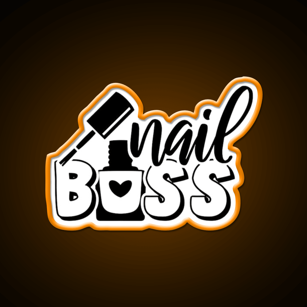 Nail Boss Manicure Ladys Nail Salon Led Neon Sign For Nail Shop Rgb Color - Shineneon