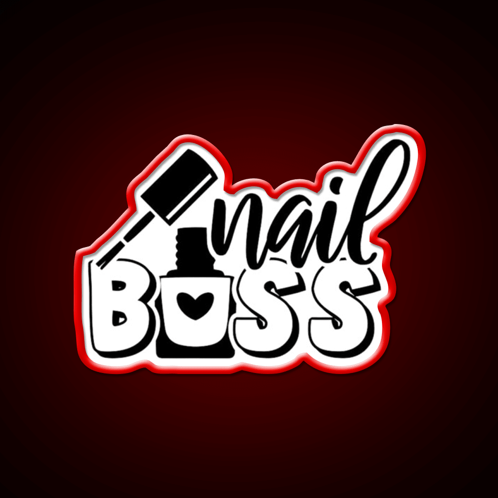 Nail Boss Manicure Ladys Nail Salon Led Neon Sign For Nail Shop Rgb Color - Shineneon