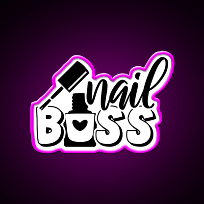 Nail Boss Manicure Ladys Nail Salon Led Neon Sign For Nail Shop Rgb Color - Shineneon