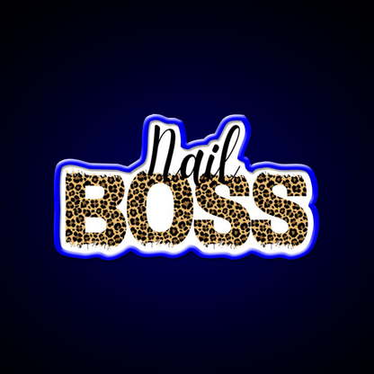 Nail Boss Manicure Ladys Nail Salon Led Neon Sign For Tech Room Rgb Color - Shineneon