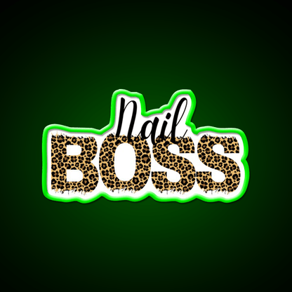 Nail Boss Manicure Ladys Nail Salon Led Neon Sign For Tech Room Rgb Color - Shineneon