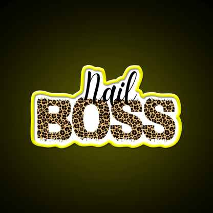 Nail Boss Manicure Ladys Nail Salon Led Neon Sign For Tech Room Rgb Color - Shineneon