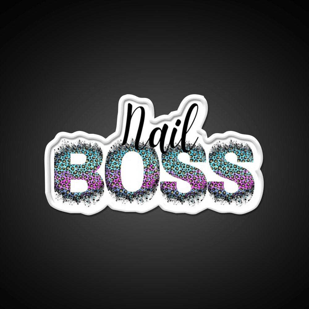 Nail Boss Manicure Ladys Nail Salon Led Neon Sign Quote Sign Rgb Color - Shineneon