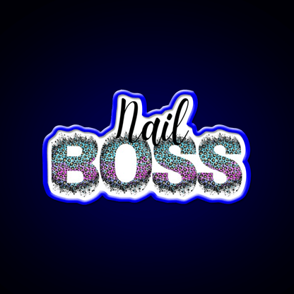 Nail Boss Manicure Ladys Nail Salon Led Neon Sign Quote Sign Rgb Color - Shineneon