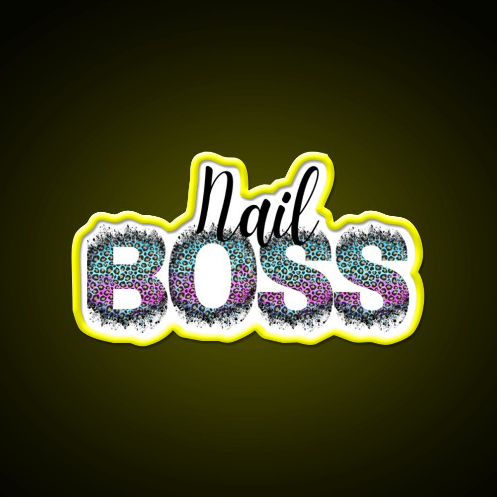 Nail Boss Manicure Ladys Nail Salon Led Neon Sign Quote Sign Rgb Color - Shineneon