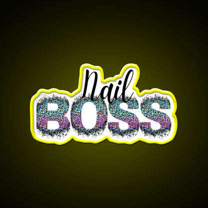 Nail Boss Manicure Ladys Nail Salon Led Neon Sign Quote Sign Rgb Color - Shineneon