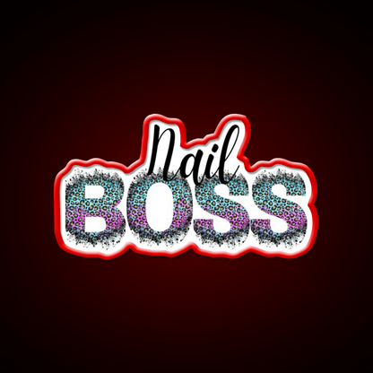 Nail Boss Manicure Ladys Nail Salon Led Neon Sign Quote Sign Rgb Color - Shineneon