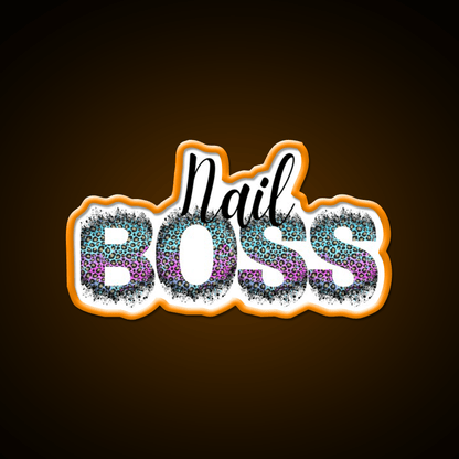 Nail Boss Manicure Ladys Nail Salon Led Neon Sign Quote Sign Rgb Color - Shineneon