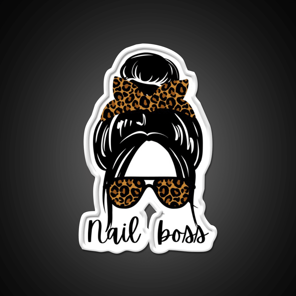 Nail Boss Manicure Ladys Nail Salon Led Neon Sign Rgb Color - Shineneon