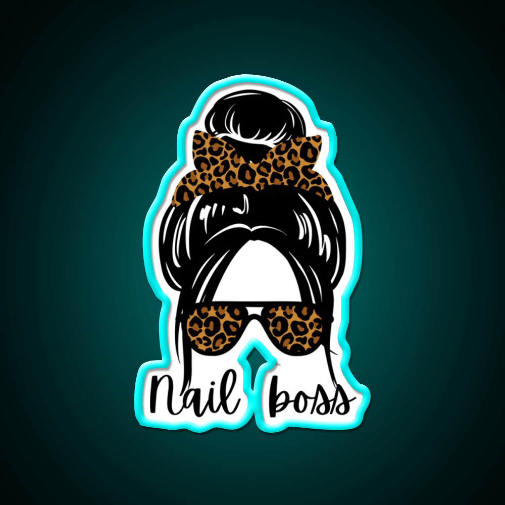 Nail Boss Manicure Ladys Nail Salon Led Neon Sign Rgb Color - Shineneon