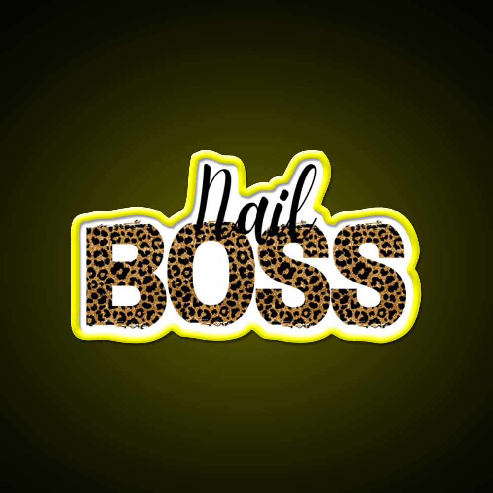 Nail Boss Manicure Ladys Nail Salon Led Neon Sign Salon Decor Rgb Color - Shineneon