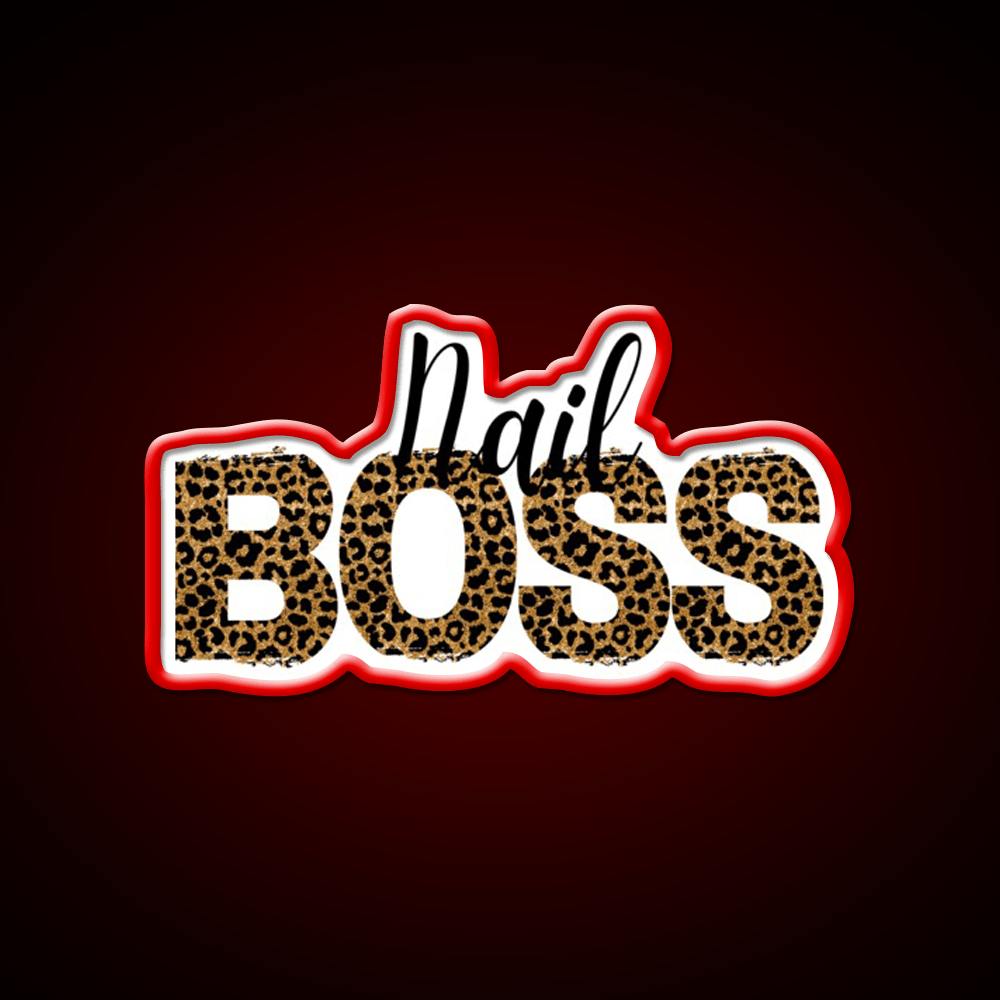 Nail Boss Manicure Ladys Nail Salon Led Neon Sign Salon Decor Rgb Color - Shineneon