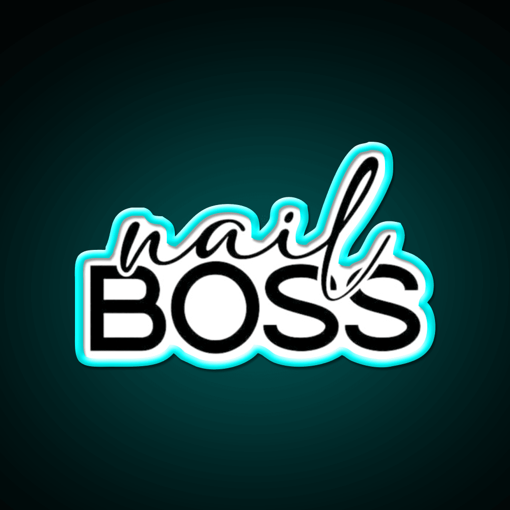 Nail Boss Manicure Ladys Nail Salon Led Neon Sign Wall Light Rgb Color - Shineneon
