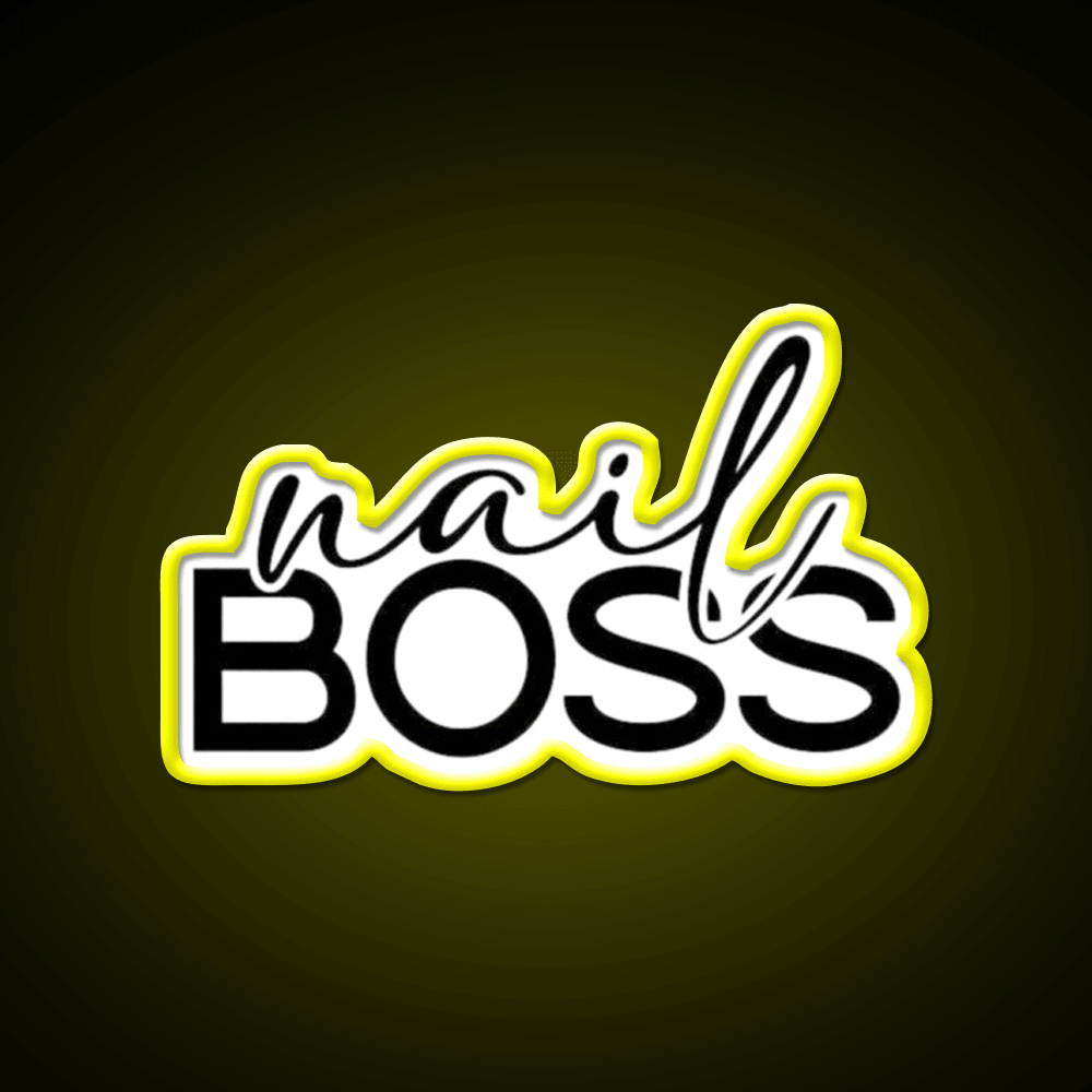Nail Boss Manicure Ladys Nail Salon Led Neon Sign Wall Light Rgb Color - Shineneon