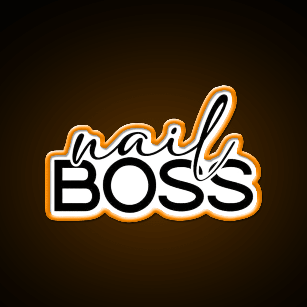 Nail Boss Manicure Ladys Nail Salon Led Neon Sign Wall Light Rgb Color - Shineneon